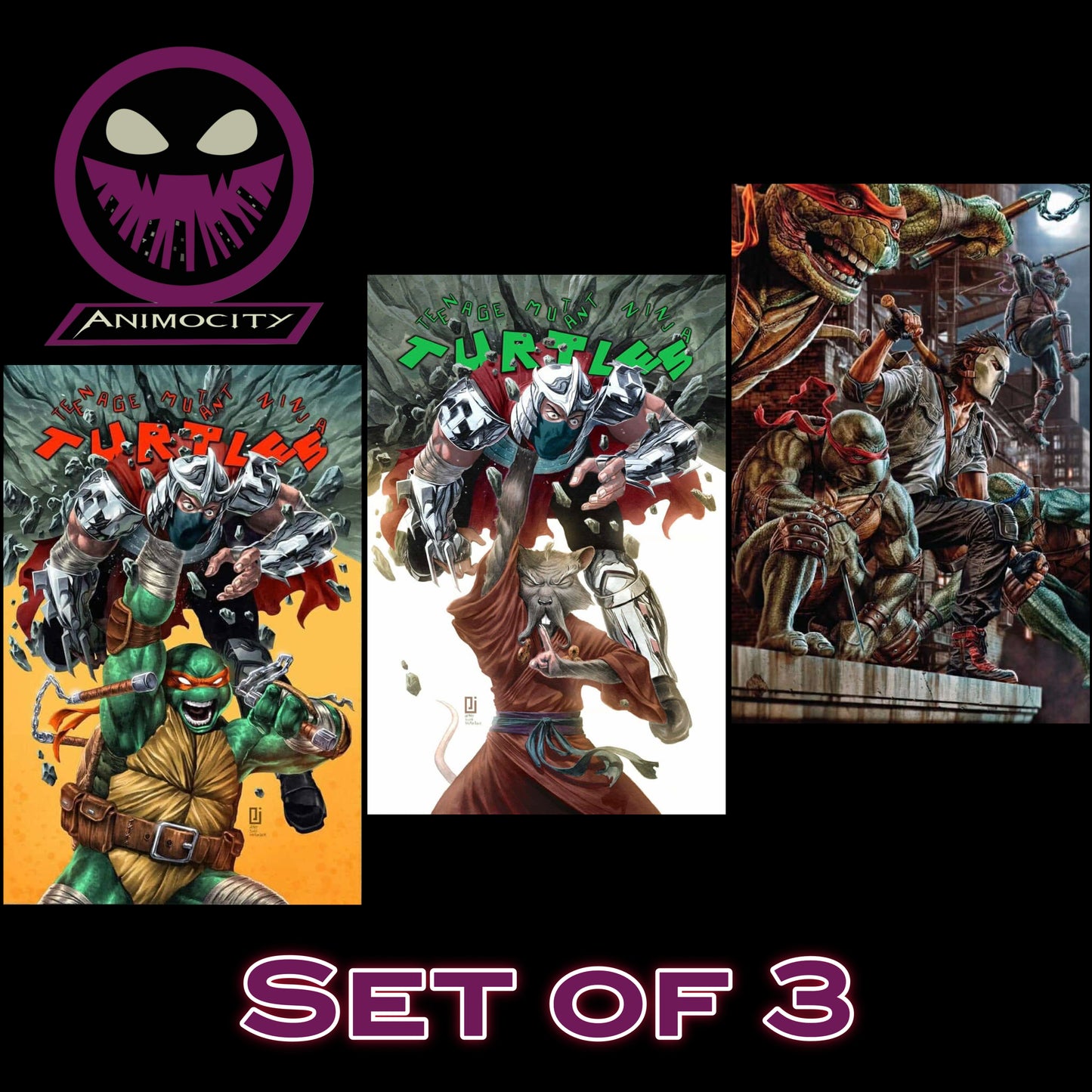 Teenage Mutant Ninja Turtles #5 Animocity Shared Exclusive Set of 3