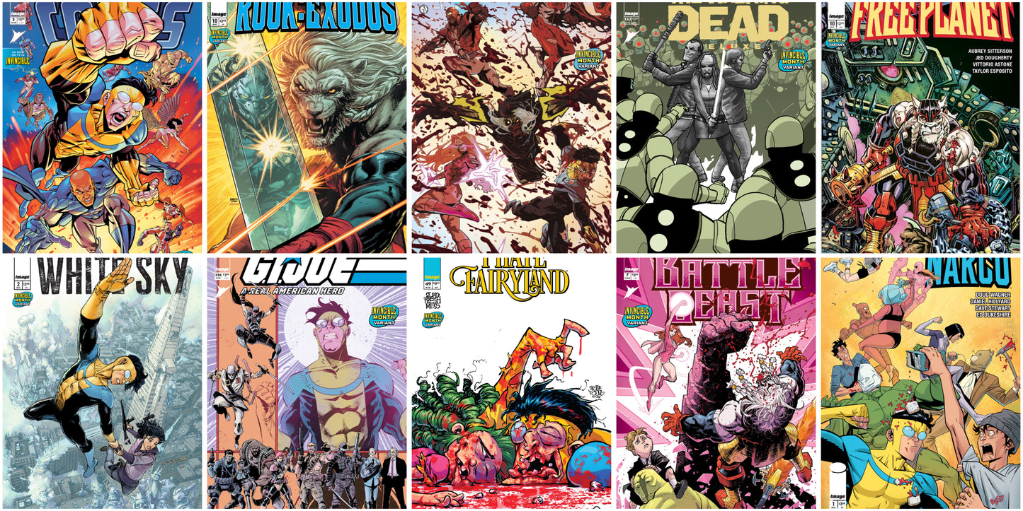 Invincible Team Up Bundle-35 Covers